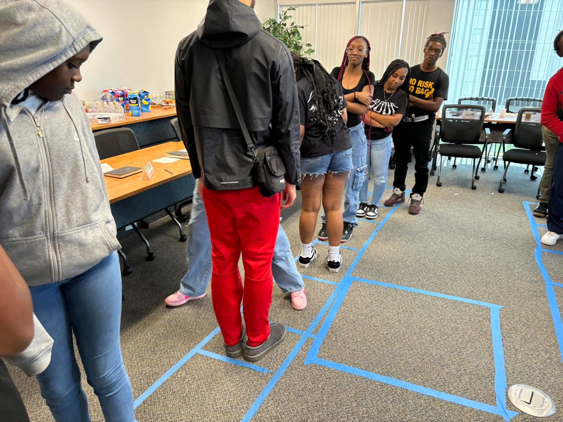 Youth participating in a group activity